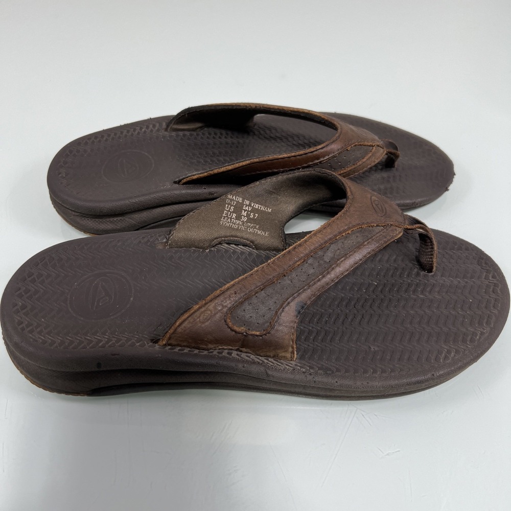 Reef‎ 9 Brown Leather Thong Sandals Casual Beach Comfort